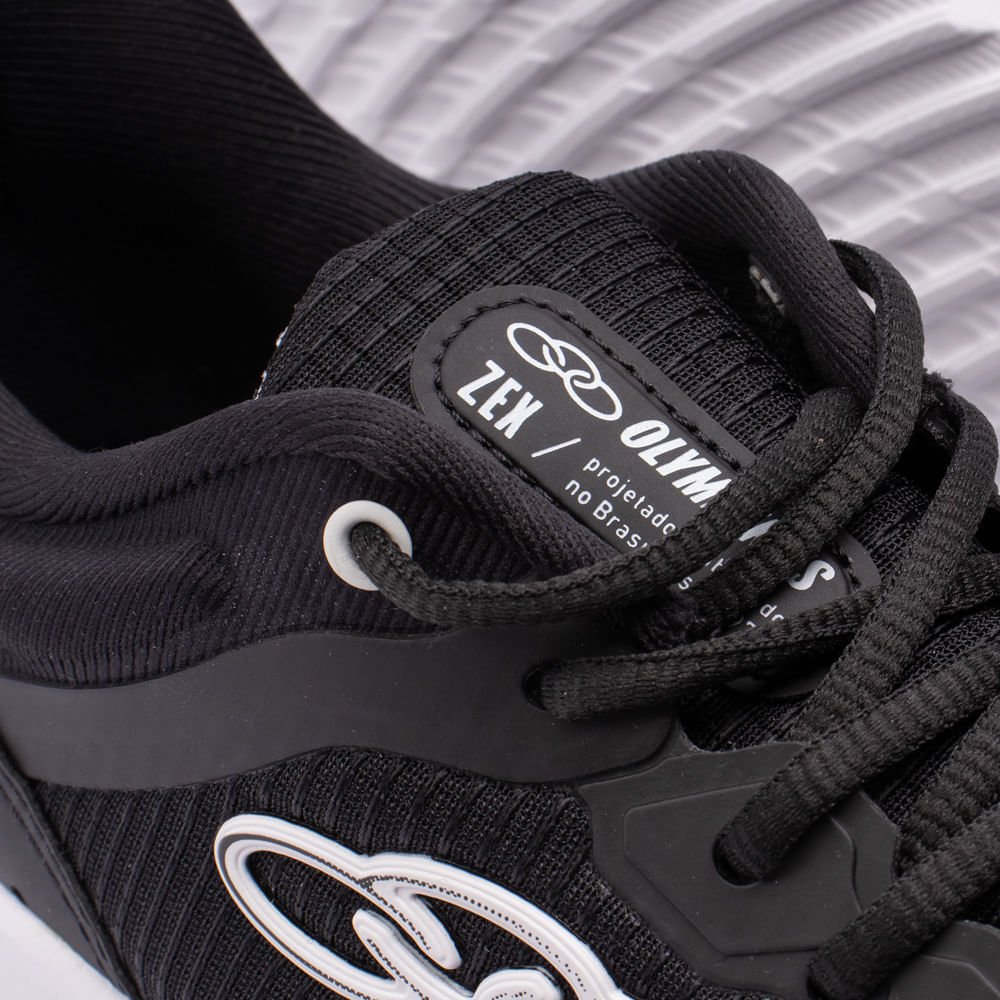 Tênis Unissex Olympikus Zex Preto/branco Preto/Branco 5
