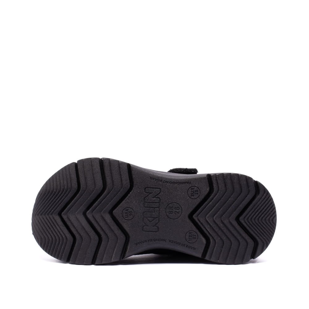 Tênis Infantil Klin em Tecido Preto Preto 2