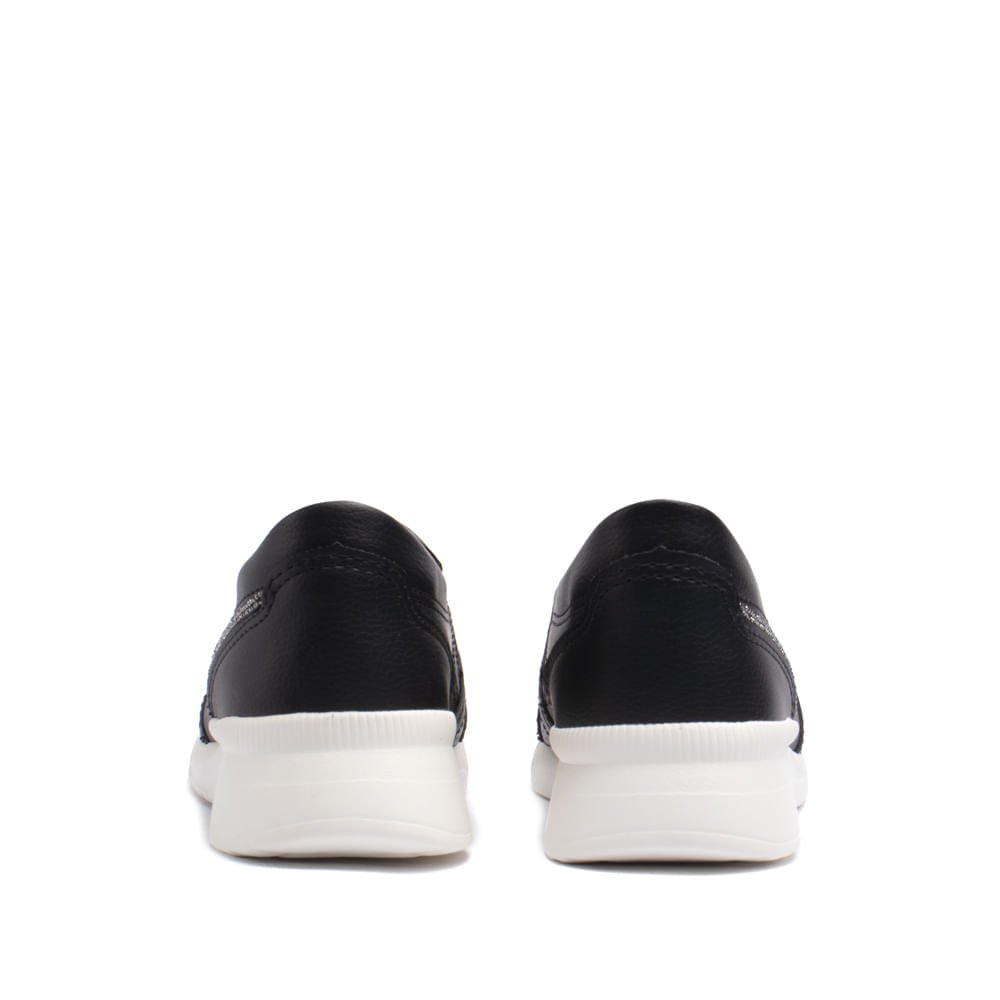 Tênis Feminino Kolosh Calce Fácil com Pedrarias Preto Preto 3