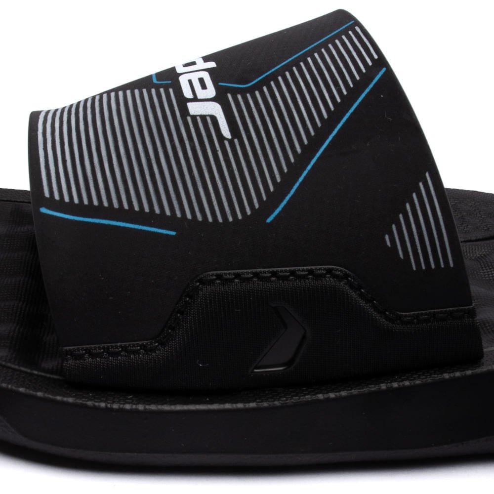 Chinelo Slide Infantil Rider Step Menino Preto Preto 1
