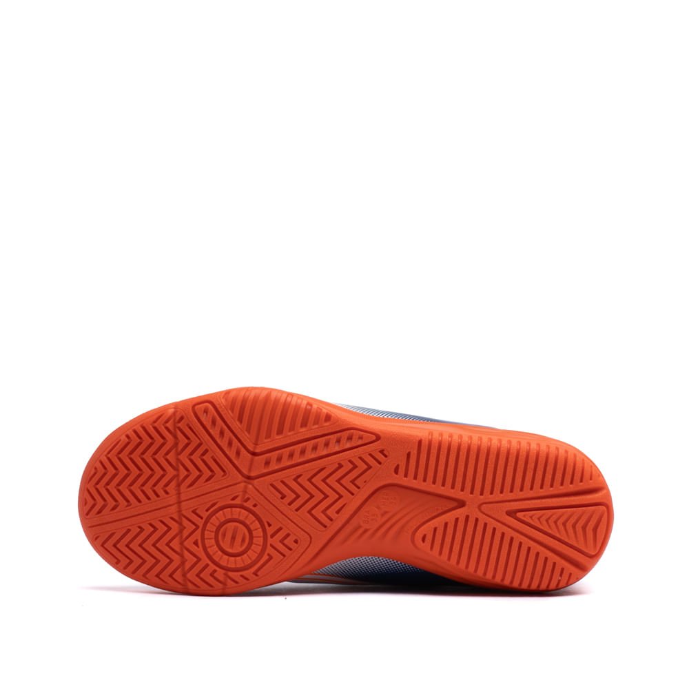 Chuteira Futsal Infantil Dray Branco/Laranja Cinza 2