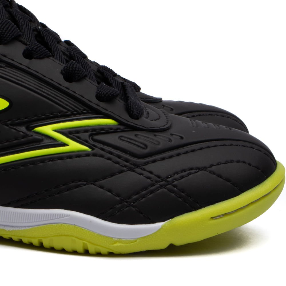 Chuteira Futsal Infantil Dray Preto/Verde Claro Preto/Verde 8