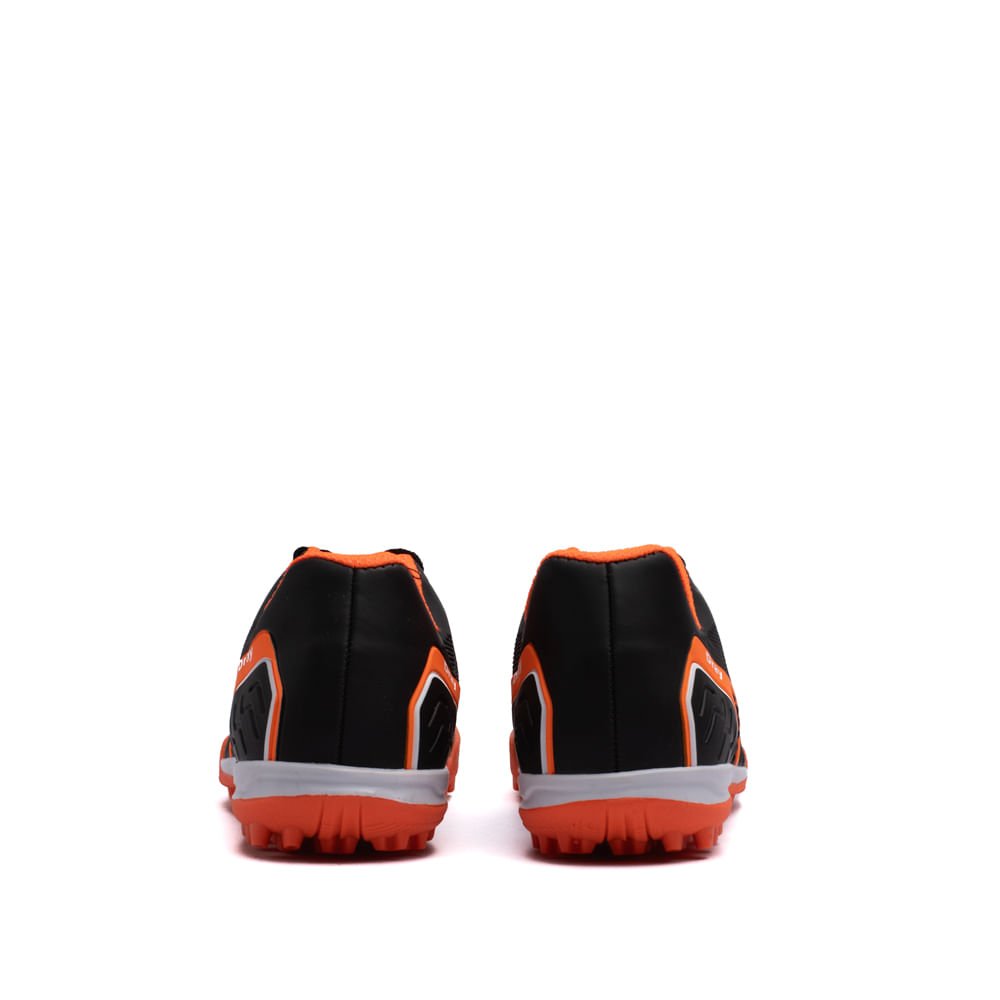 Chuteira Society Infantil Dray Preto/Laranja Preto/Laranja 3
