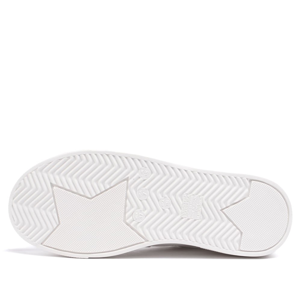 Tênis Feminino Via Marte com Detalhes Metalizados Branco/dourado Branco/Dourado 2