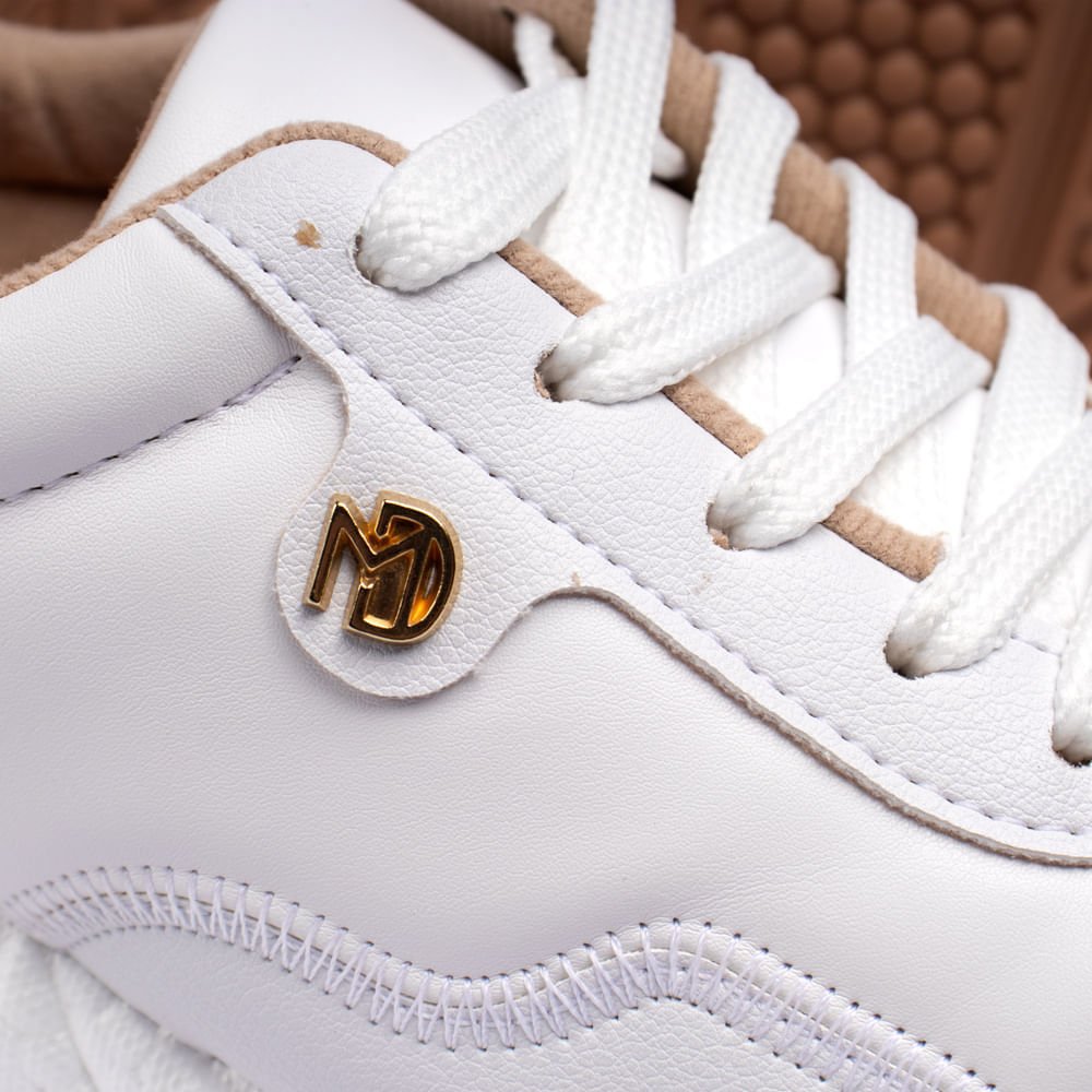 Tênis Feminino Modare Ultrasoft Branco/dourado Branco/Dourado 5