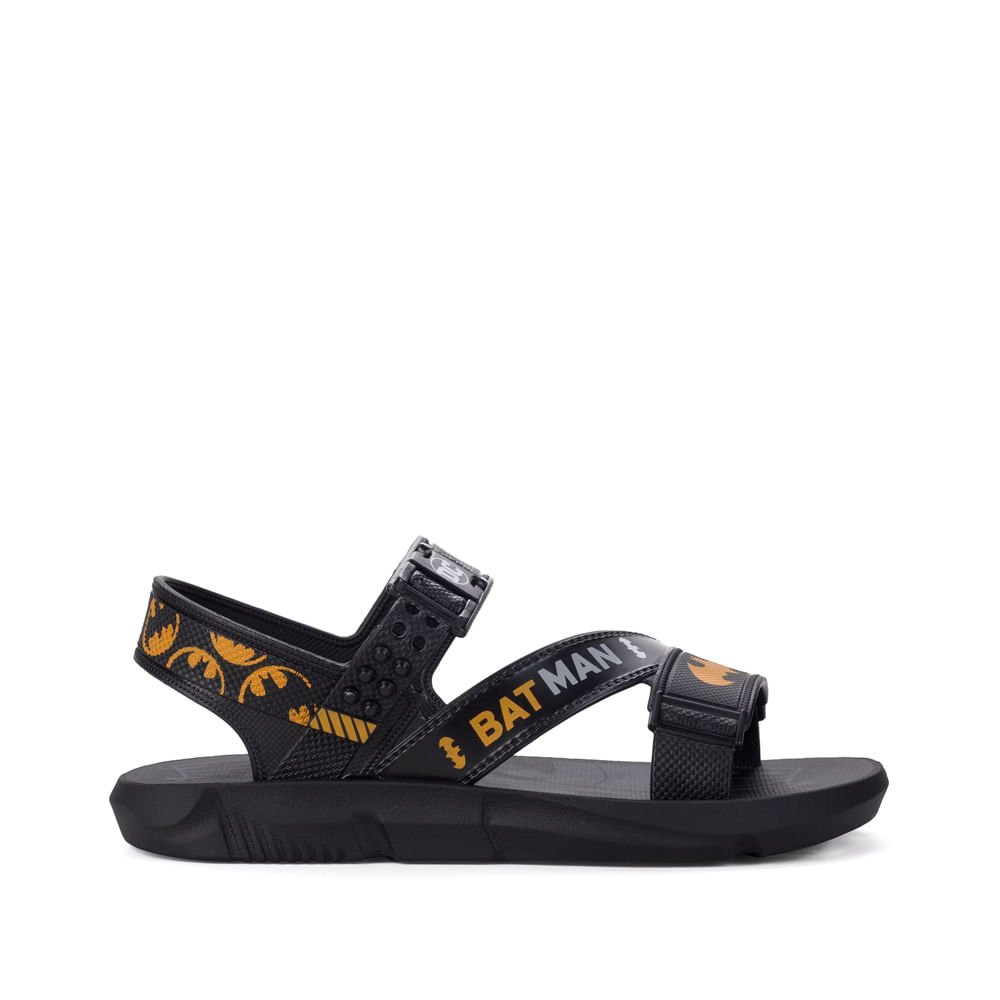 Sandália Infantil Grendene Batman Lançador Preto Preto 2