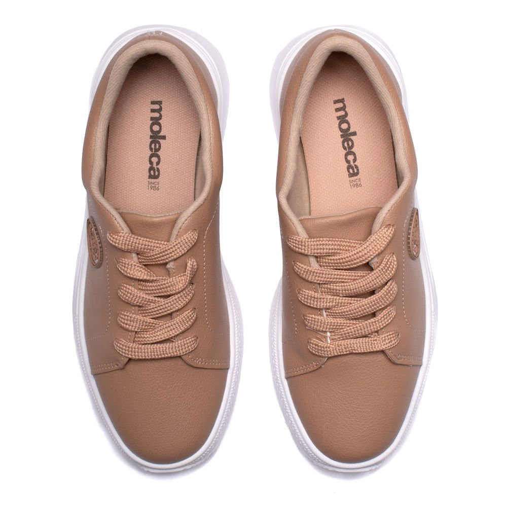 Tênis Feminino Moleca Classic Nude Bege 4