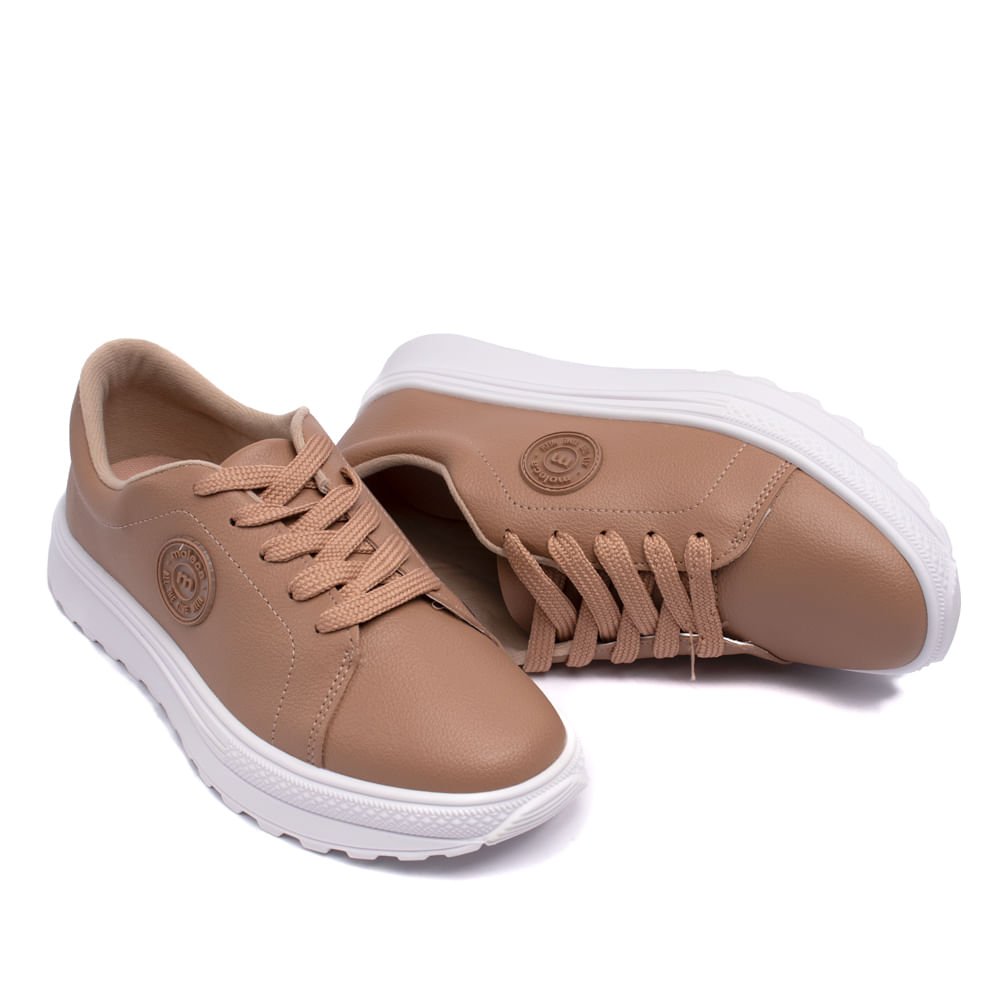Tênis Feminino Moleca Classic Nude Bege 5