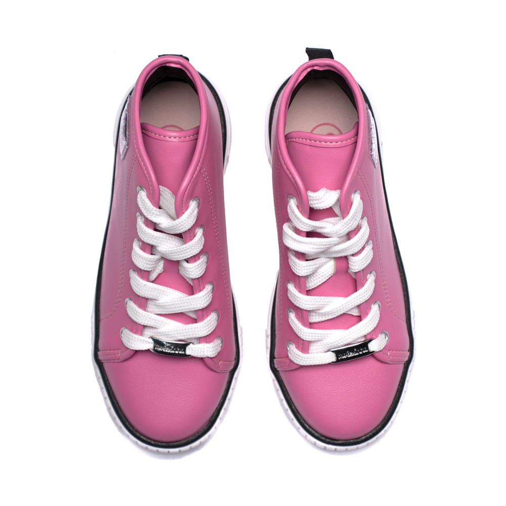 Tênis Infantil Molekinha Cano Médio Rosa Rosa 4