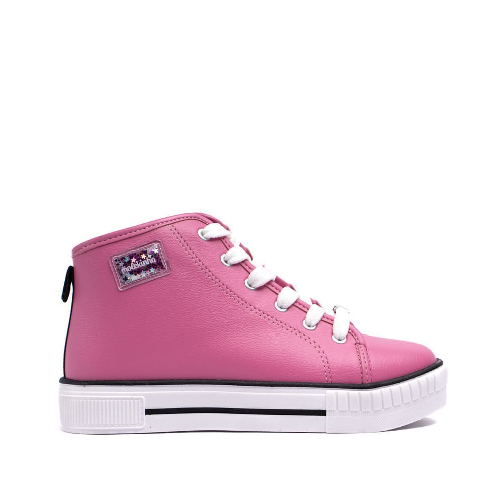 Tênis Infantil Molekinha Cano Médio Rosa Rosa 1