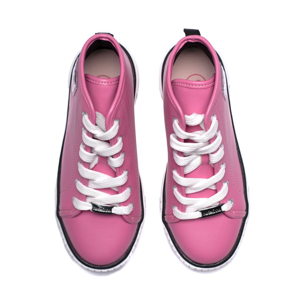 Tênis Infantil Molekinha Cano Médio Rosa Rosa 4