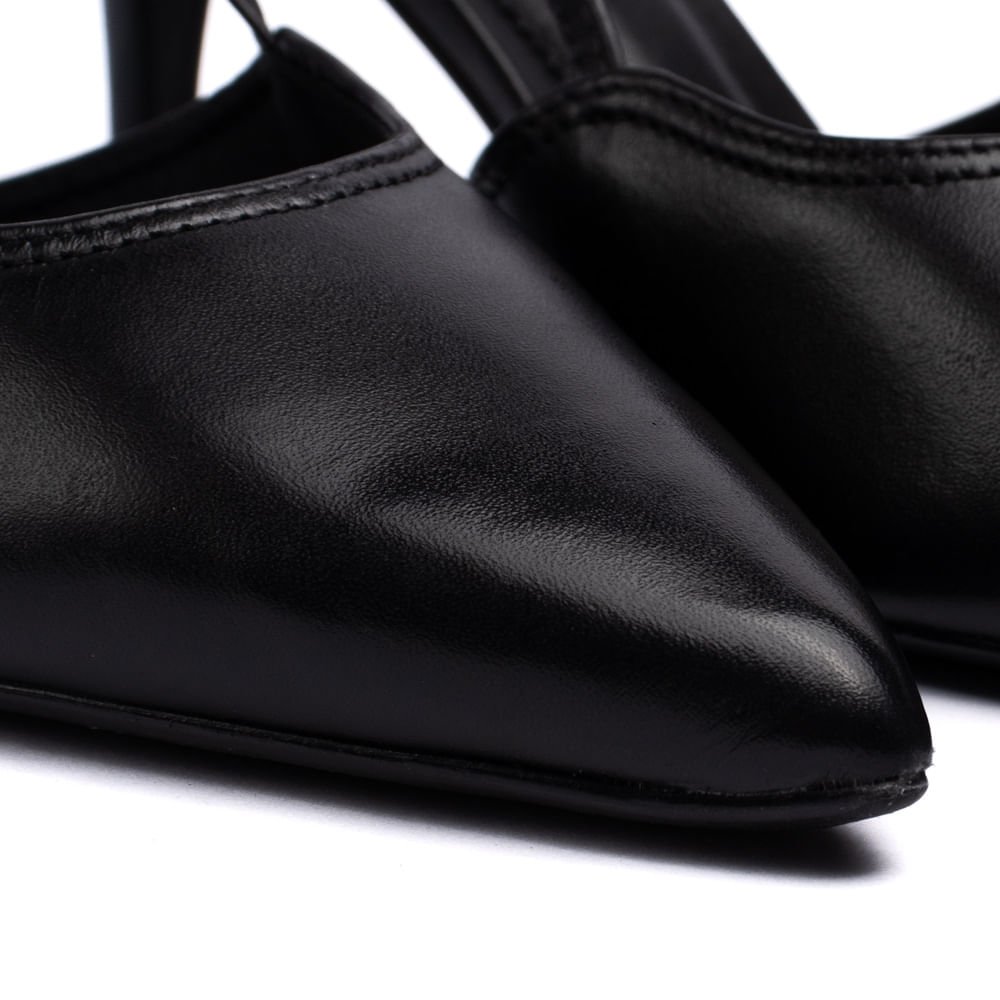Sapato Scarpin Feminino Bottero Slingback Preto Preto 5