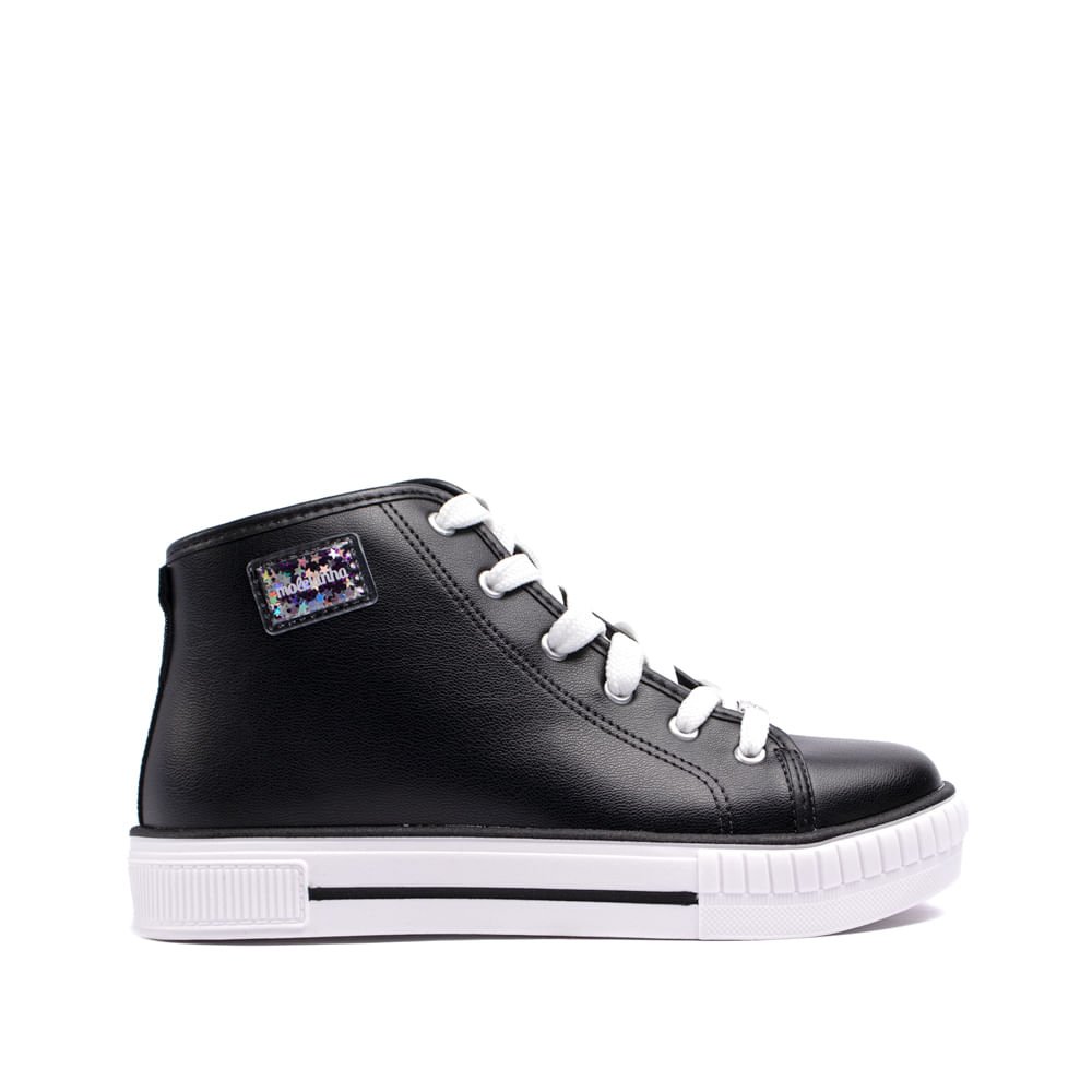 Tênis Infantil Molekinha Cano Médio Preto