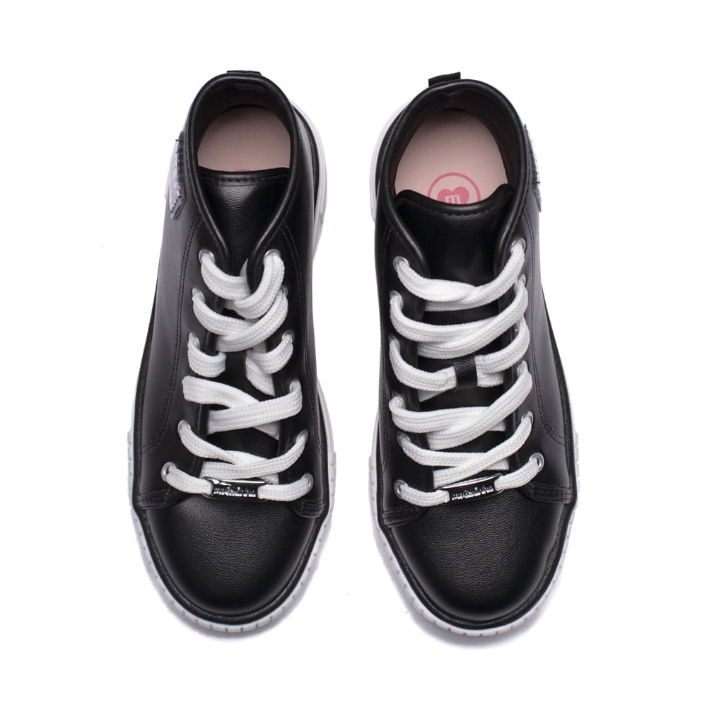 Tênis Infantil Molekinha Cano Médio Preto Preto 4