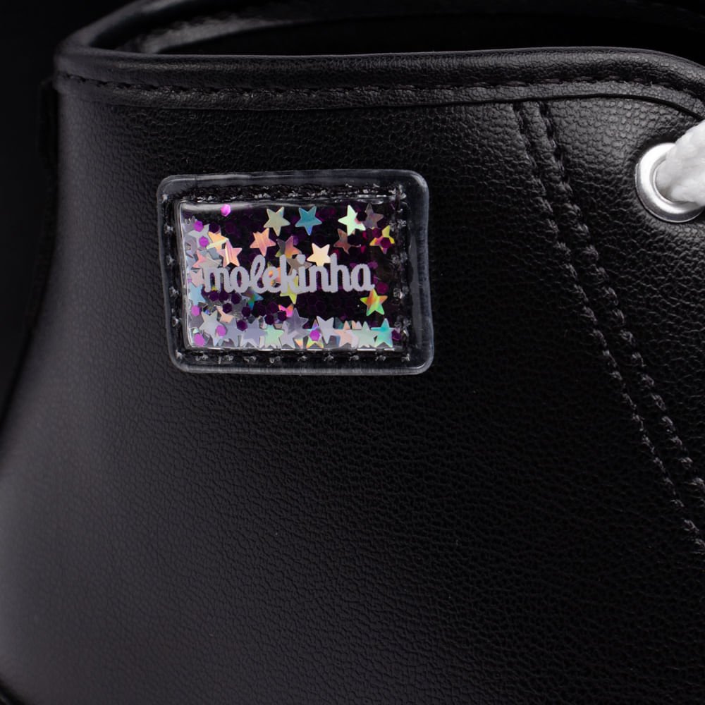 Tênis Infantil Molekinha Cano Médio Preto Preto 5