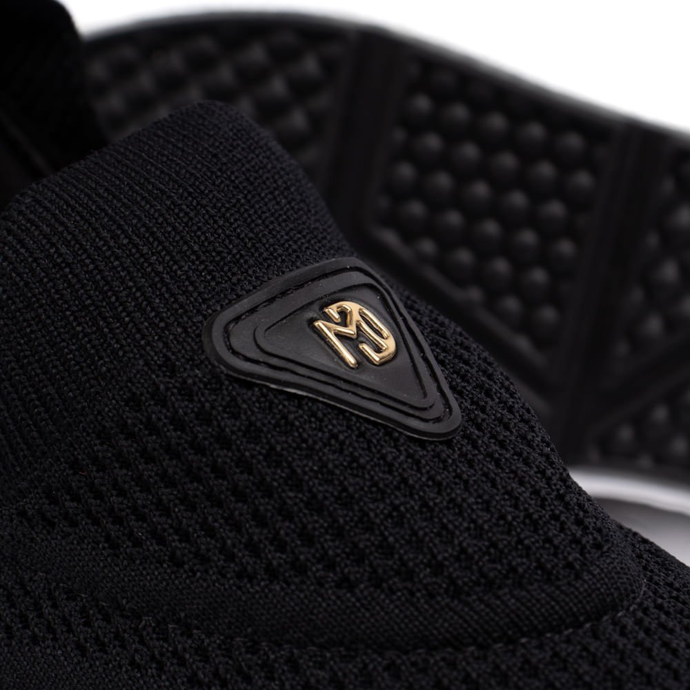 Tênis Feminino Modare Knit Ultrasoft Preto Preto 5