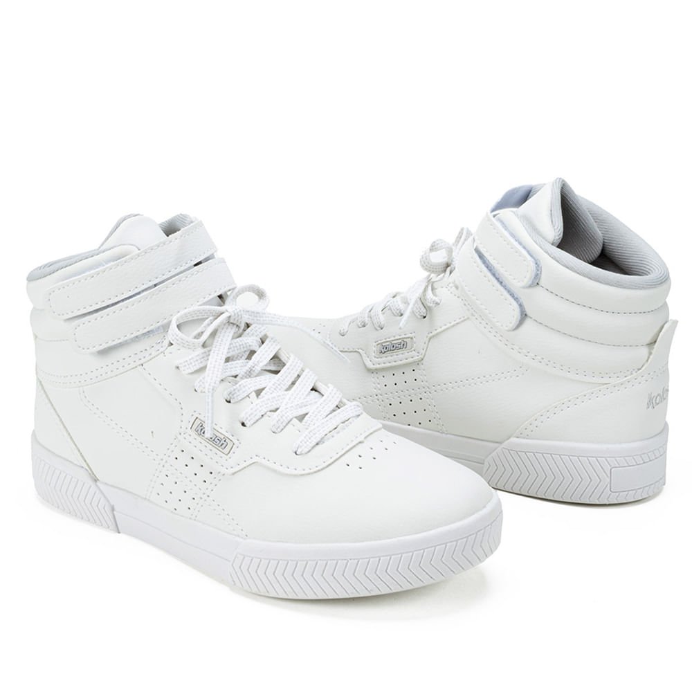 Tênis Feminino Kolosh de Cano Alto Branco Branco 4