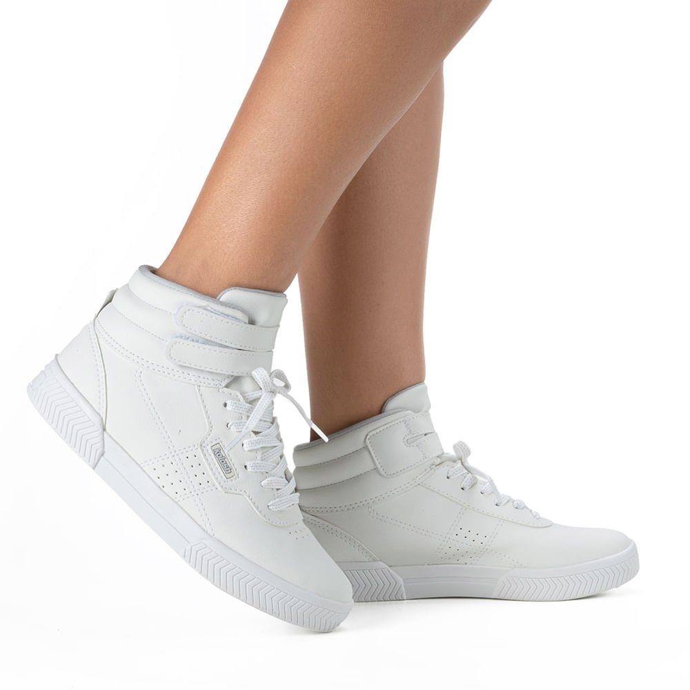 Tênis Feminino Kolosh de Cano Alto Branco Branco 5