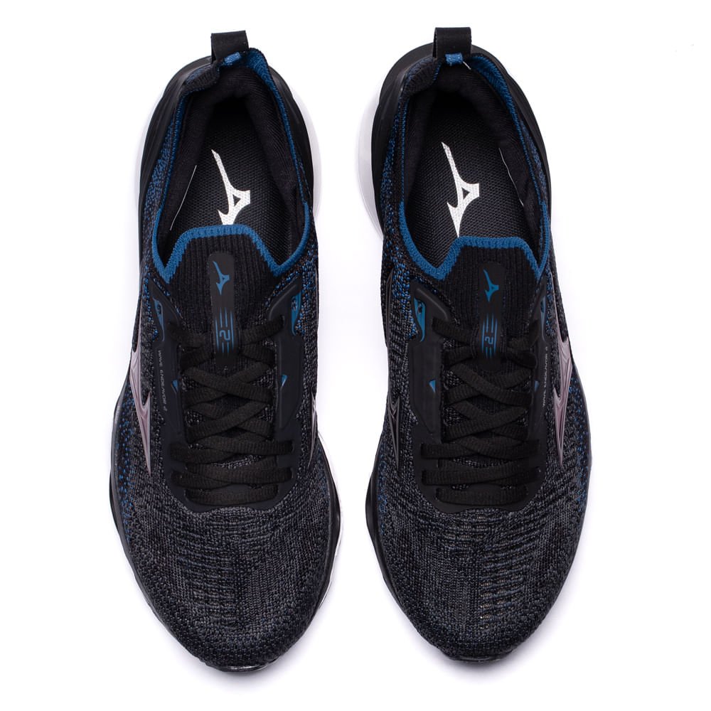 Tênis Masculino Mizuno Wave Endeavor 2 Cinza Escuro/azul Cinza Escuro 4