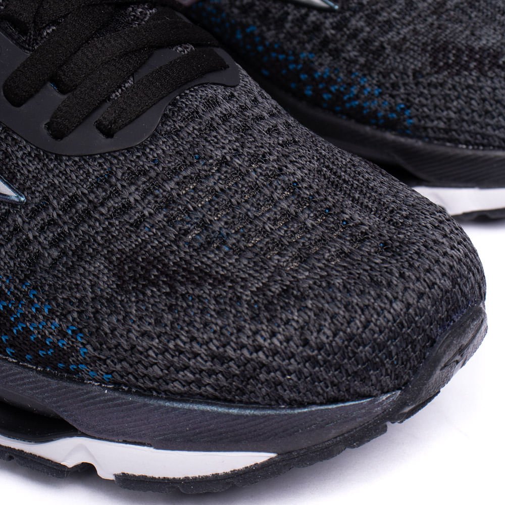 Tênis Masculino Mizuno Wave Endeavor 2 Cinza Escuro/azul Cinza Escuro 5