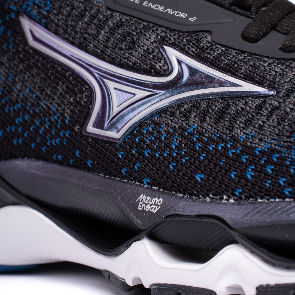 Tênis Masculino Mizuno Wave Endeavor 2 Cinza Escuro/azul Cinza Escuro 6