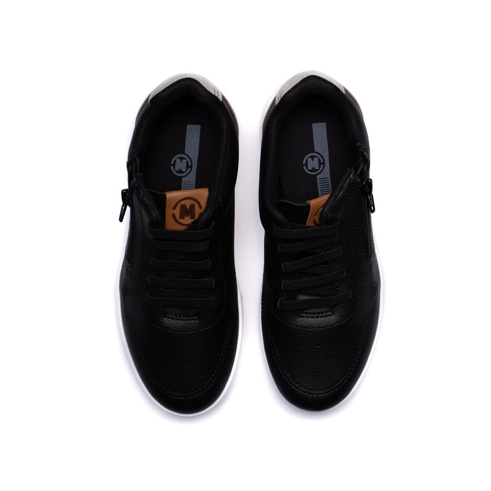 Tênis Infantil Molekinho com Zíper Lateral Preto Preto 4