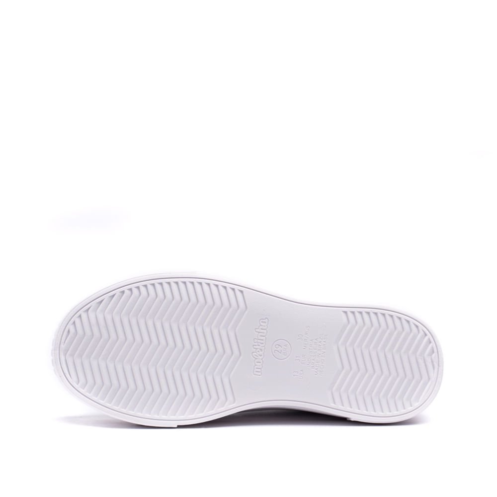 Tênis Infantil Molekinha Cano Médio Branco Branco 2