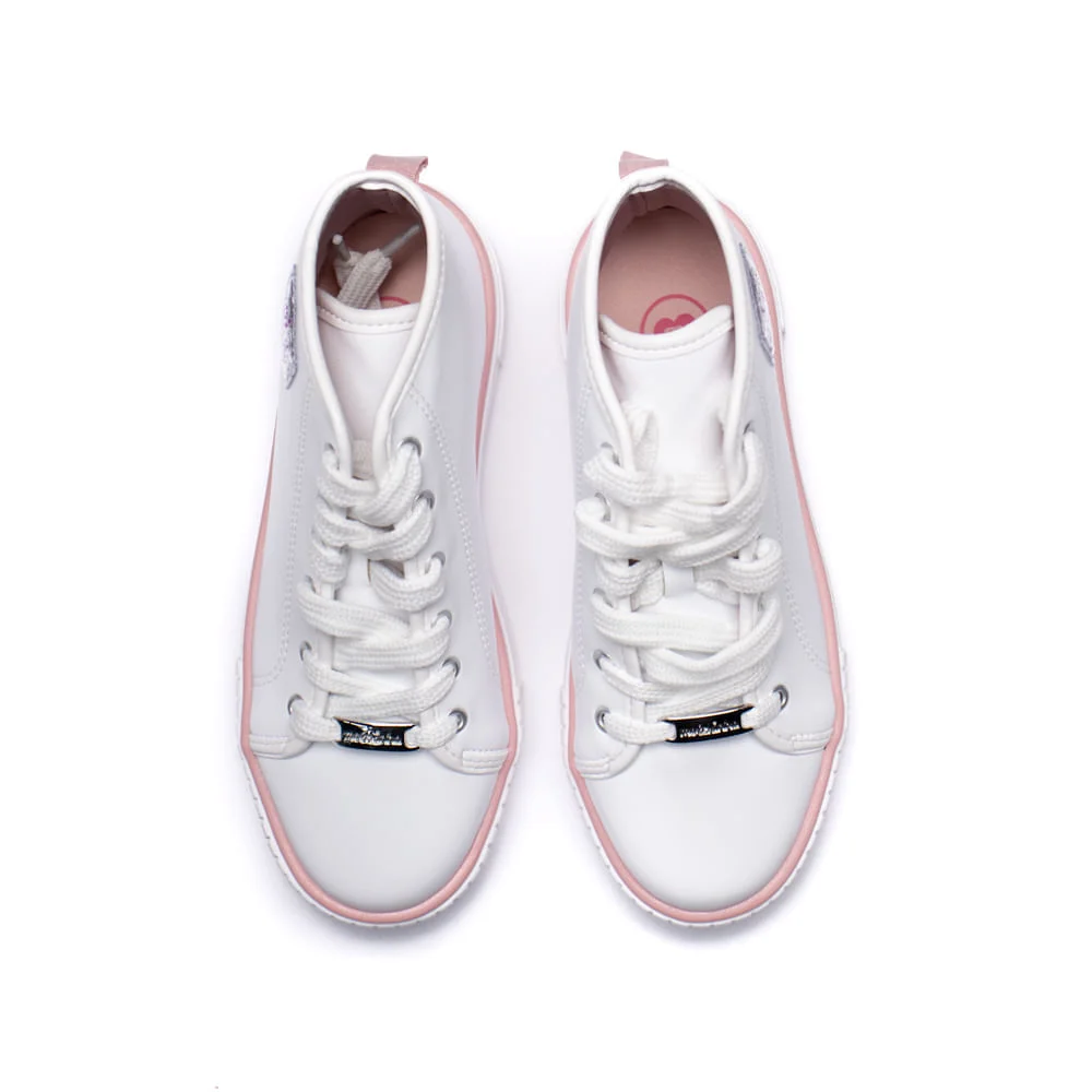 Tênis Infantil Molekinha Cano Médio Branco Branco 4