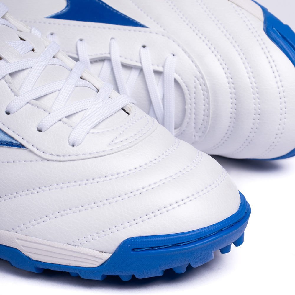 Chuteira Society Mizuno Morelia Classic AS Branco/azul Branco/Azul 5