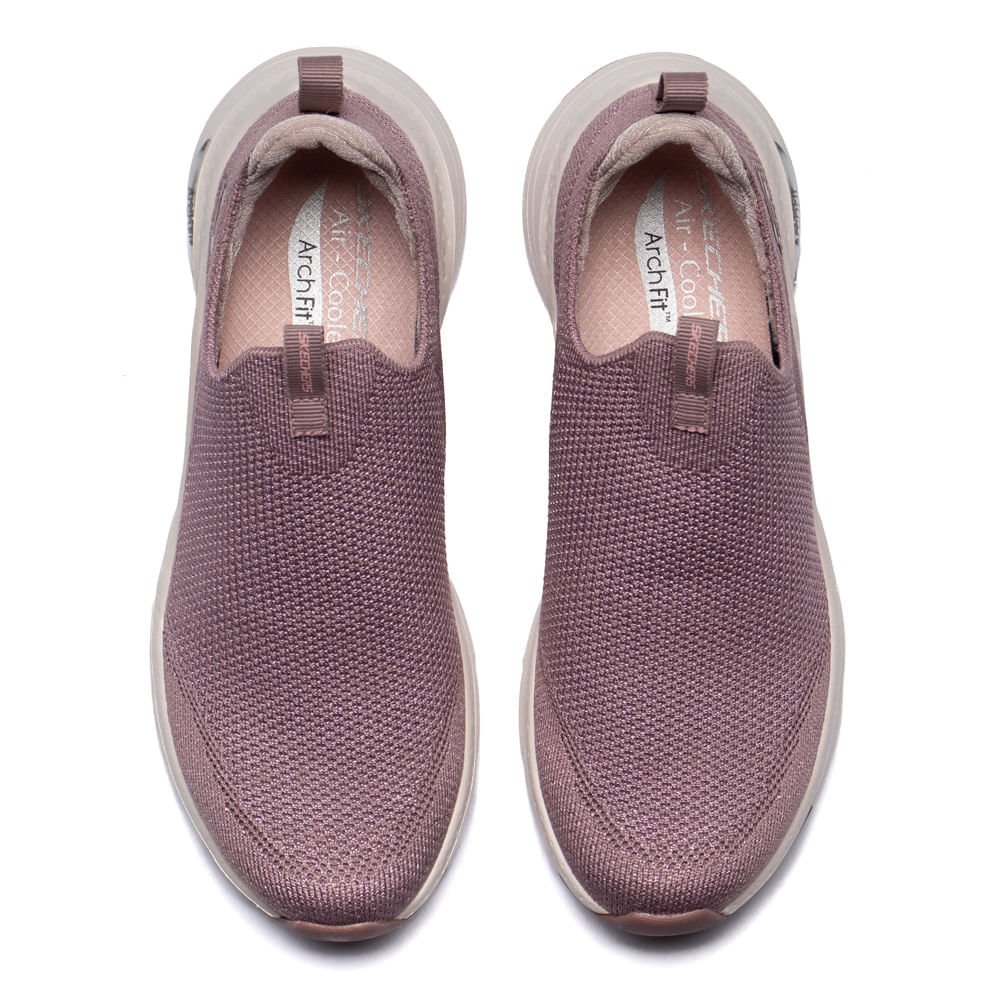 Tênis Feminino Skechers Arch Fit New Beauty Rosa Antigo Rosa 4