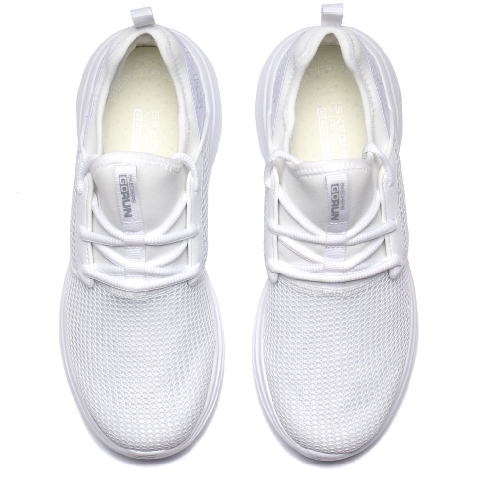 Tênis Feminino Skechers GO Run Fast Valor Branco Branco 4