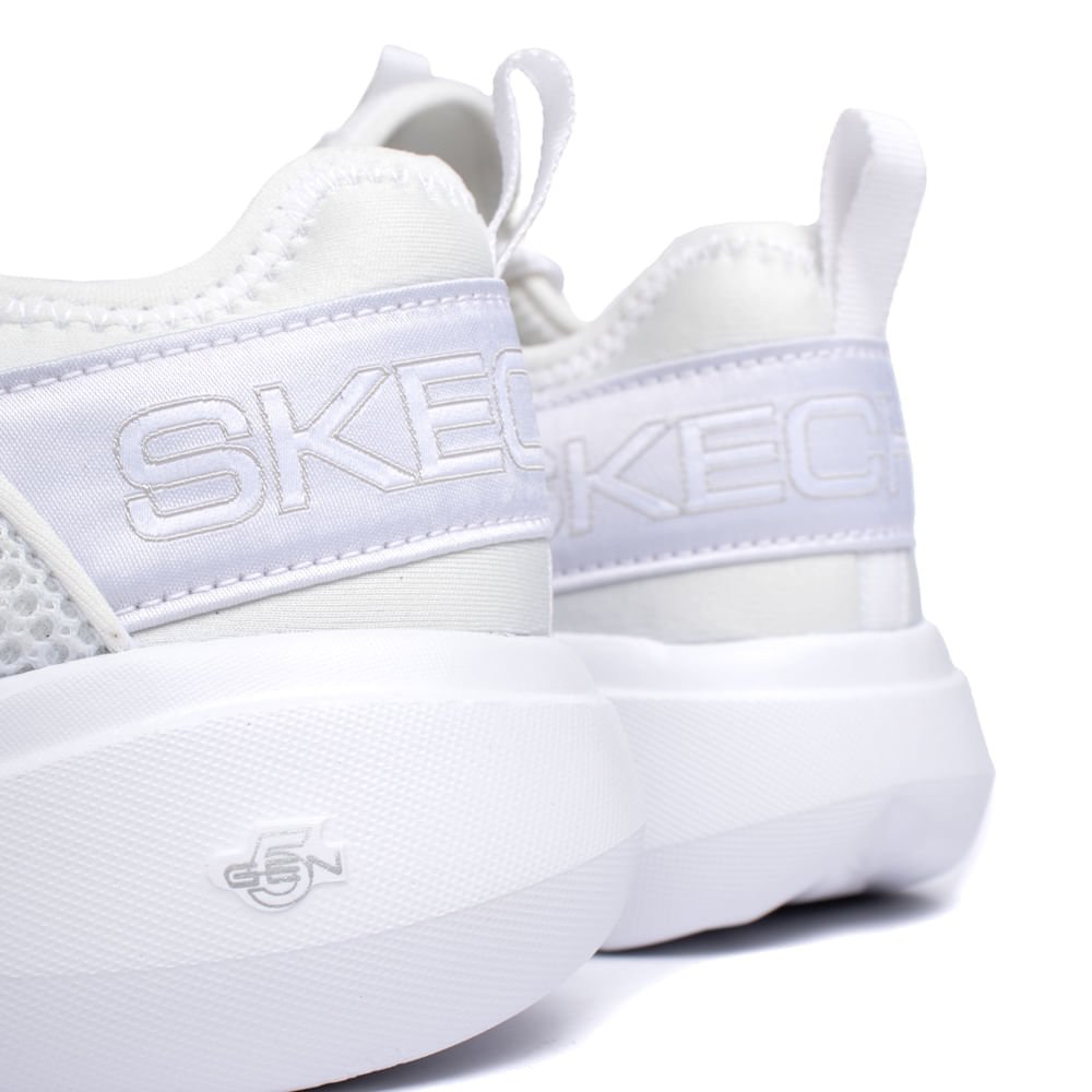 Tênis Feminino Skechers GO Run Fast Valor Branco Branco 5