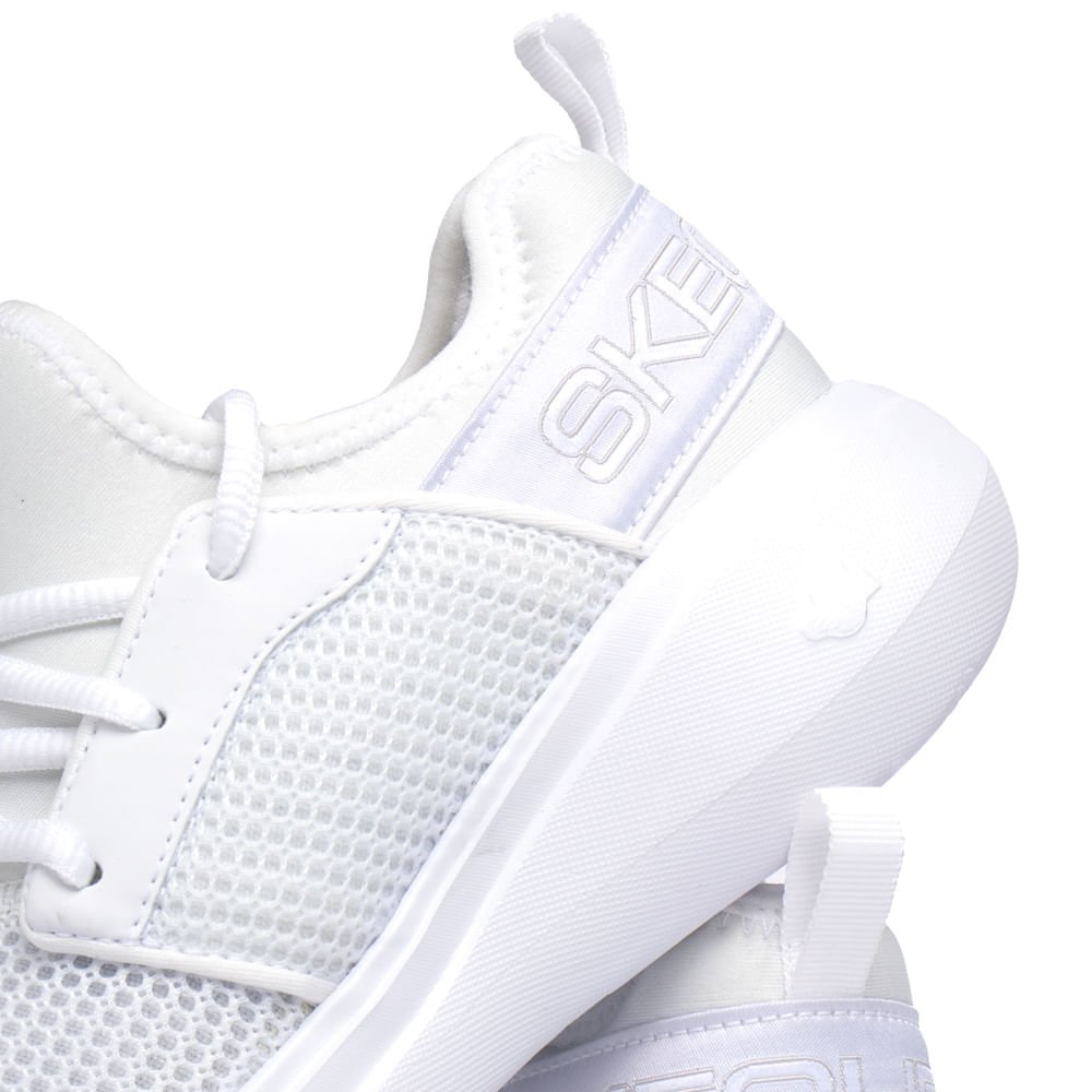 Tênis Feminino Skechers GO Run Fast Valor Branco Branco 6