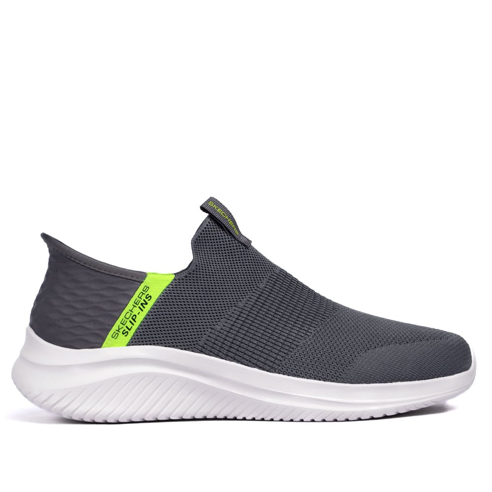 Tênis Masculino Skechers Ultra Flex 3.0 Viewpoint Cinza/verde
