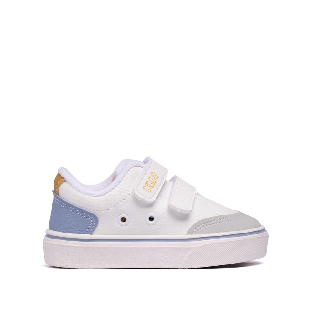Tênis Infantil Klin Baby Freestyle Branco/azul