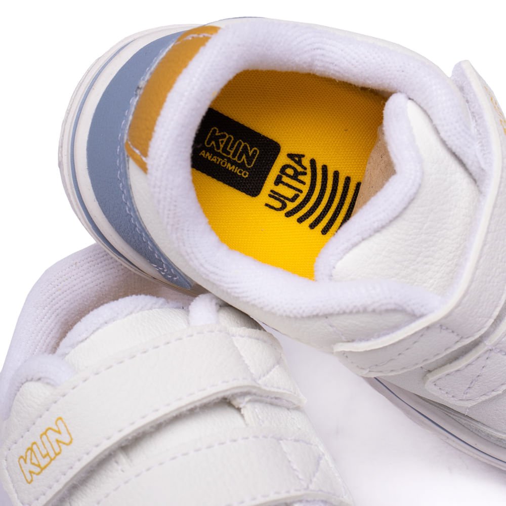 Tênis Infantil Klin Baby Freestyle Branco/azul Branco/Azul 6