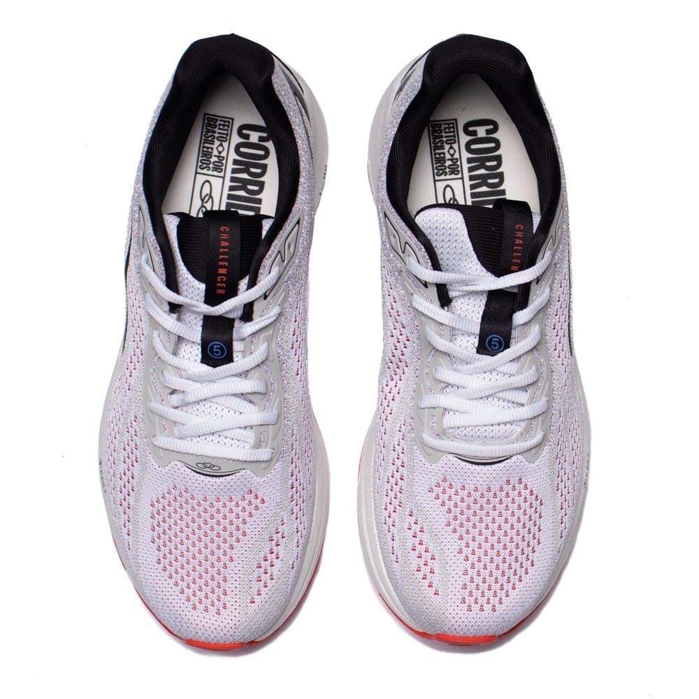 Tênis Masculino Olympikus Challenger 5 Branco/vermelho Branco/Vermelho 4