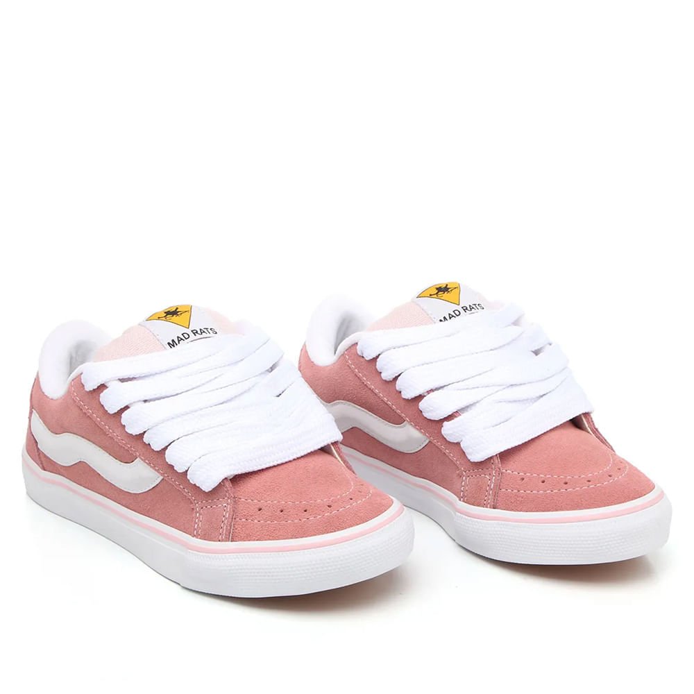 Tênis Feminino Mad Rats Bulky Classic 90 Rosa/branco Rosa/Branco 4