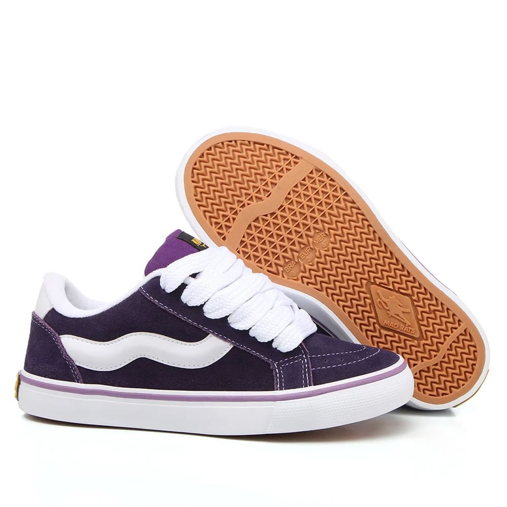 Tênis Feminino Mad Rats Bulky Classic 90 Roxo/branco Roxo 2