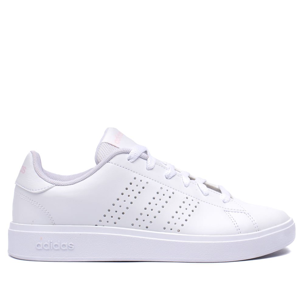 Tênis Feminino Adidas Advantage Base 2.0 Branco/rosa