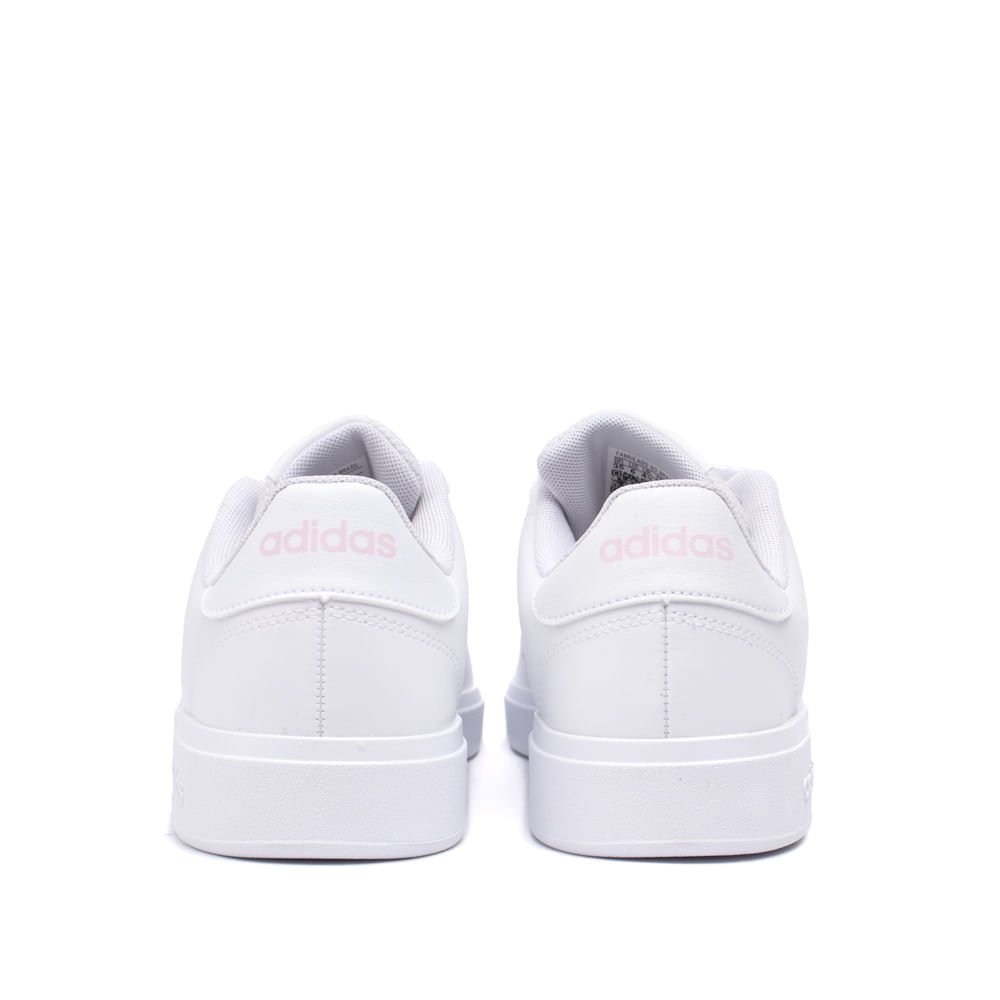 Tênis Feminino Adidas Advantage Base 2.0 Branco/rosa Branco 3