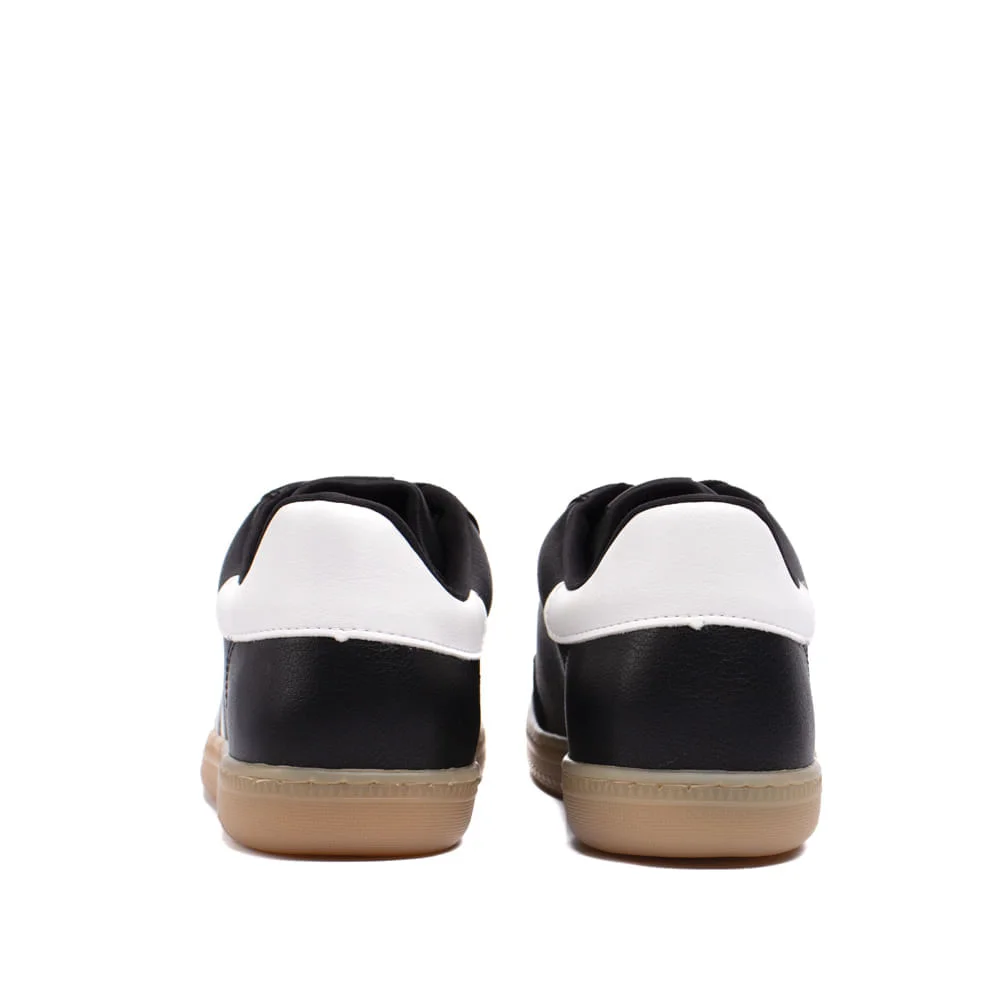 Tênis Feminino Via Marte Detalhe Lateral Preto Preto 3