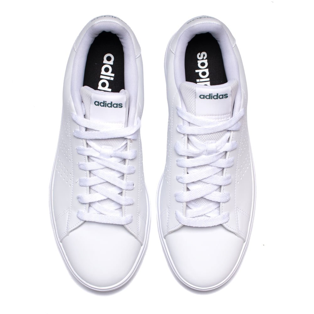 Tênis Masculino Adidas Advantage Base 2.0 Branco Branco 4