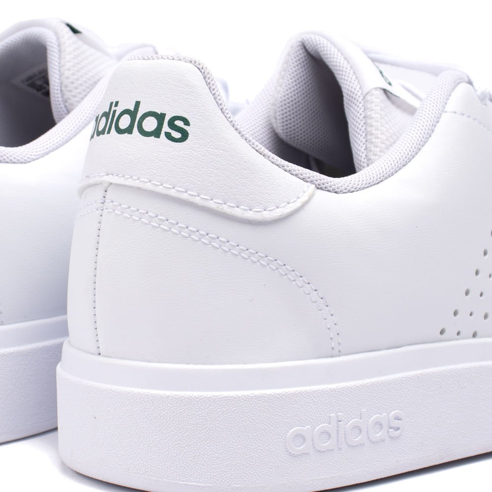 Tênis Masculino Adidas Advantage Base 2.0 Branco Branco 5