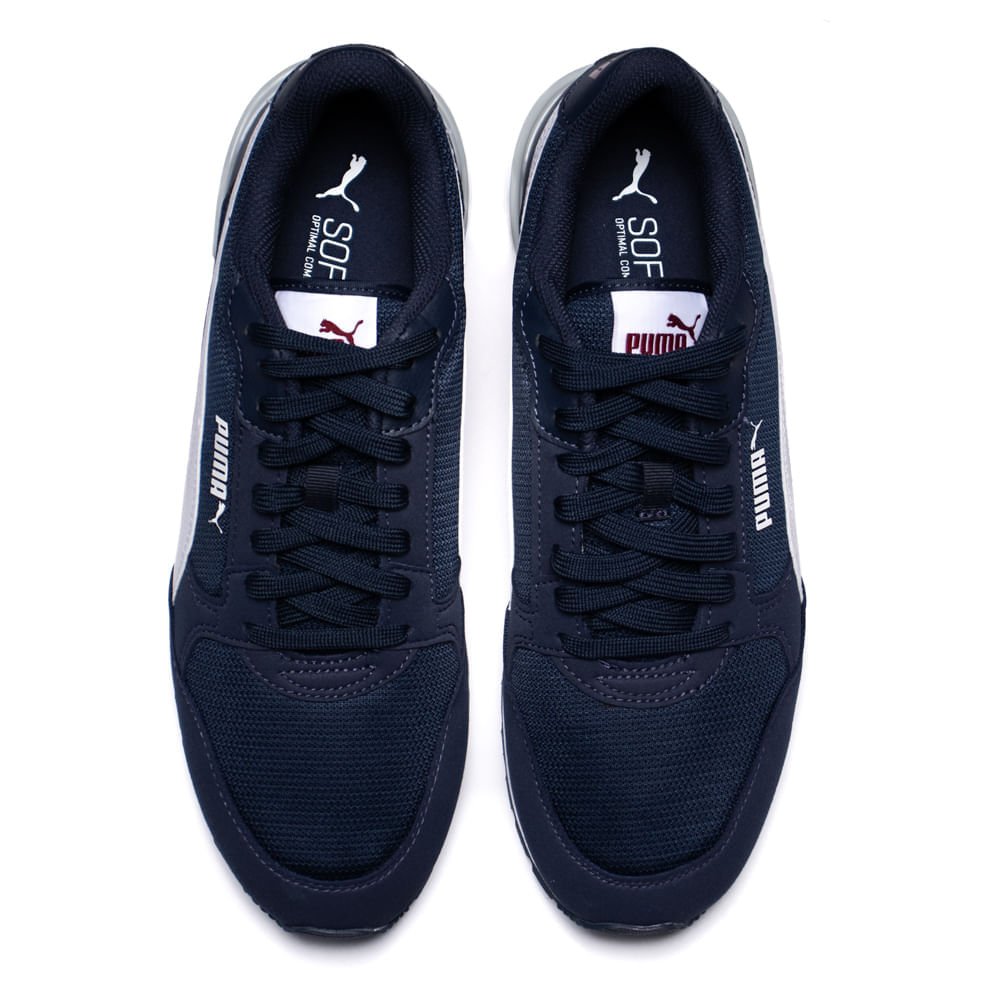 Tênis Masculino Puma ST Runner V4 Mesh Marinho Azul 4