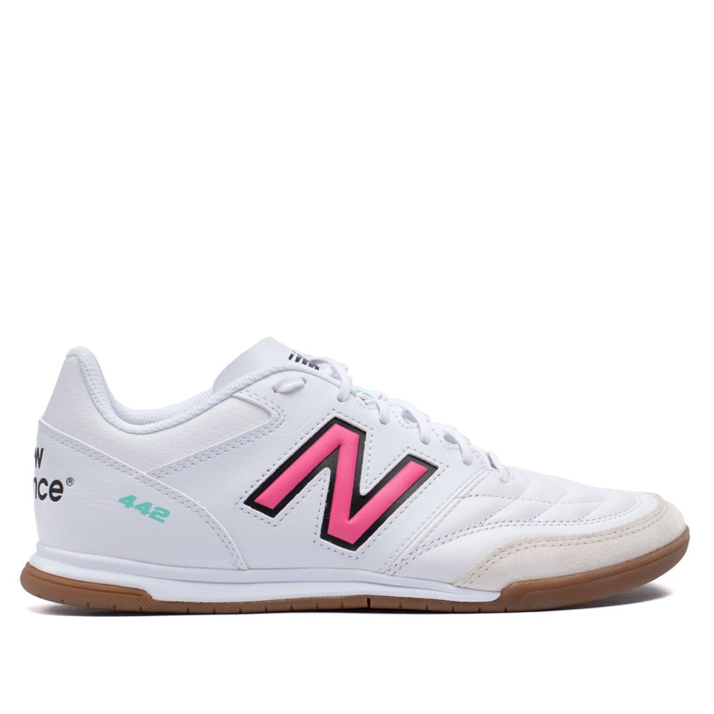 Chuteira Futsal New Balance 442 V2 Team IN Branco/rosa Branco/Rosa 1