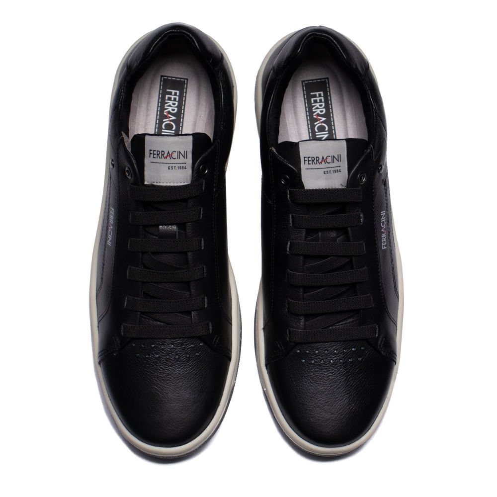 Sapatênis Masculino Ferracini Vox com Elástico Preto Preto 4