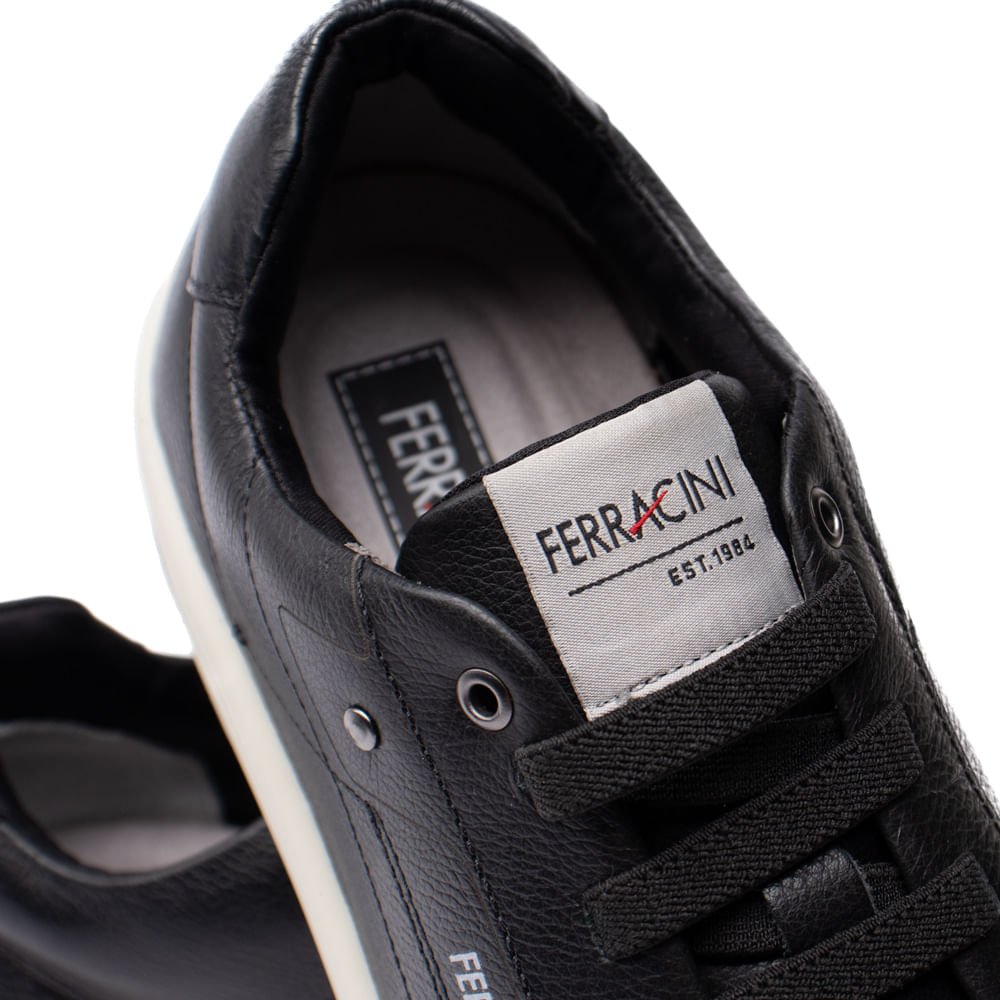Sapatênis Masculino Ferracini Vox com Elástico Preto Preto 5