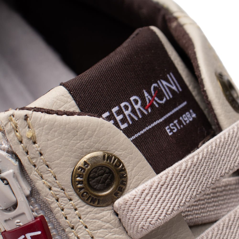 Sapatênis Masculino Ferracini Vox com Zíper Cinza Claro Cinza 5