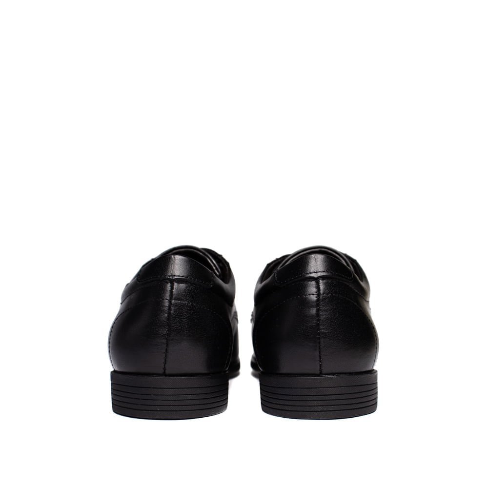 Sapato Social Masculino Ferracini London com Cadarço Preto Preto 3